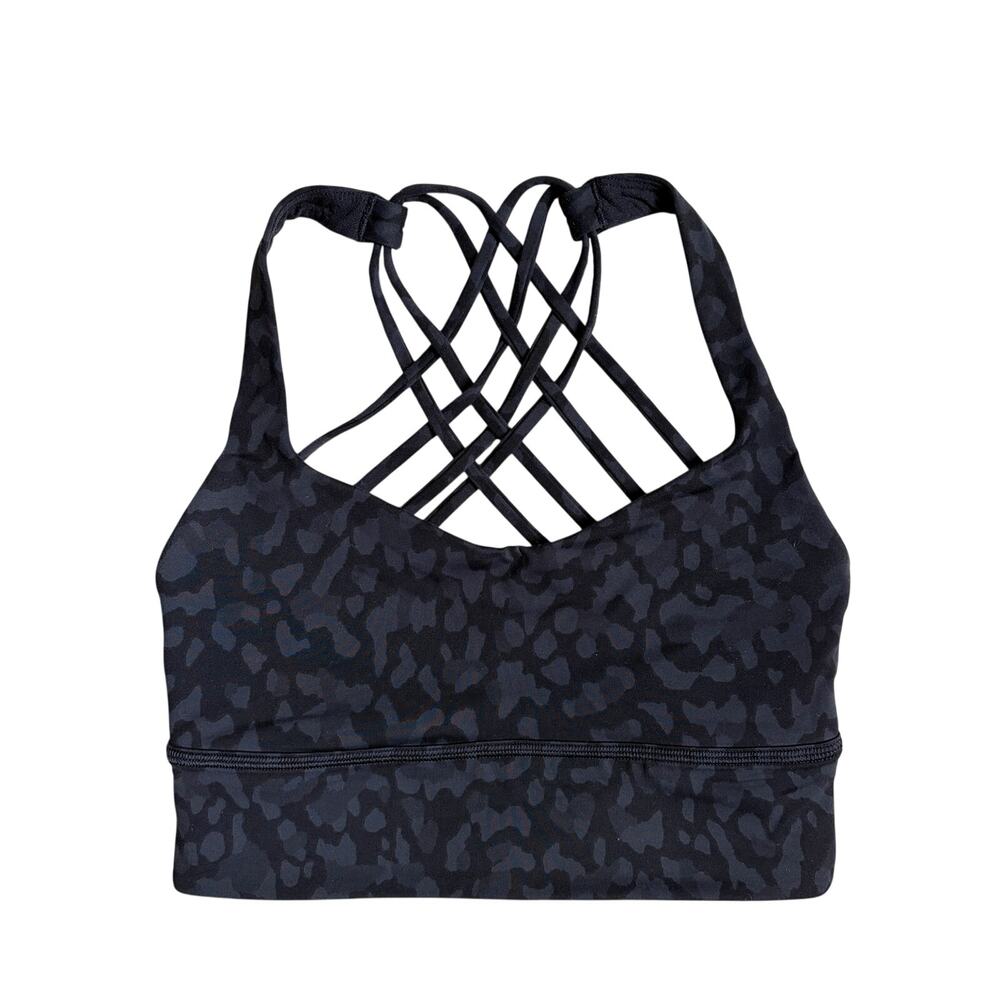 Lululemon Free to Be Bra *Wild Long Line (Formation Camo Deep Coal Multi) - 4